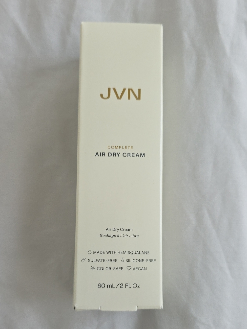 JVN Air Dry Cream - White & Gold Accents